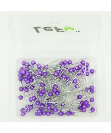 LEFV Quilting Pins 100 Pack - Purple Ball Head Sewing Pins - Buy Online on GoSupps.com