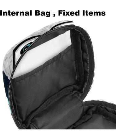 Menstruation Pad Bag with Zipper | Women's Napkin & Tampon Collector | Funny Cats & Floral Designs | Perfect for Girls - Buy Online on GoSupps.com