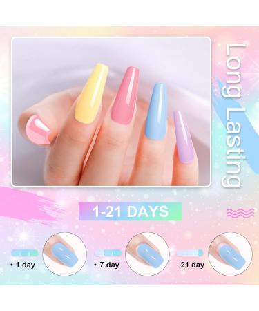 INPING Gel Nail Polish Set - 10 Spring Summer Pastel Colors for DIY Nail Art | Soak Off UV/LED Gel Polishes for Women | Beauty Gifts - Buy Online on GoSupps.com
