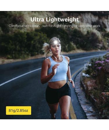 Rechargeable High Lumen Headlamp with 5 Modes - Waterproof LED Headlight for Camping, Hiking, Hunting, Running - White/Red Light - Buy Online on GoSupps.com