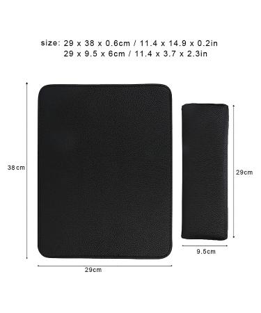 FAMKIT Nail Art Hand Pillow Set - Beauty Salon Soft Arm Rest Holder Cushion Mat for Manicure - Black - Buy Online on GoSupps.com
