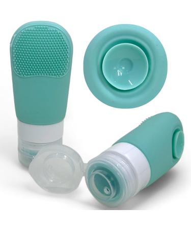 Mijoma 4-Part Travel Set | Leak-Proof Foldable Silicone Bottles for Shampoos & Liquids | Colorful Hand Luggage with Suction Cup & Brush - Buy Online on GoSupps.com
