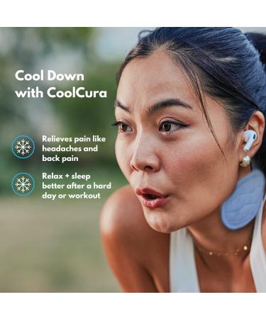 CoolCura Wearable Stress Relief Device - Ice Therapy for Anxiety & Pain Relief - Neck Wrap for Headache & Mood Boost - Adjustable Band - Buy Online on GoSupps.com