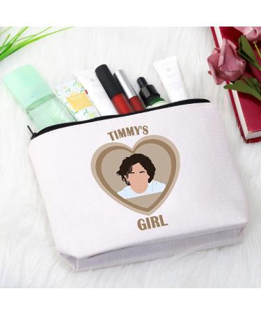 Timothee Fans Gift - Timmys Girl Zipper Bag for Chalamet Fandom | Medium Makeup Bag - Buy Online on GoSupps.com