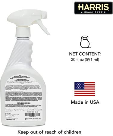 Harris Spider Repellent Spray 20oz - Indoor and Outdoor Use - Buy Online on GoSupps.com