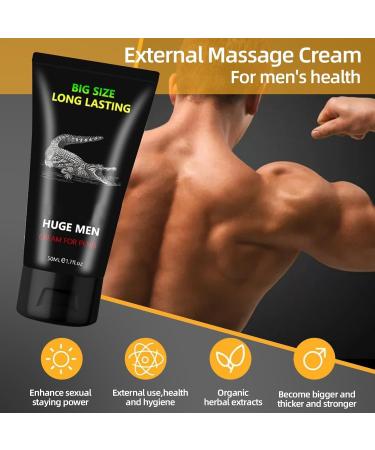 Cr me XXL Homme pour P nis 50 ml | Cr me d'Agrandissement et de Croissance Masculine | Pommade Extense pour Taille Plus Longue et Plus paisse XL | Gel de Massage pour Performance nergie et Confianc - Buy Online on GoSupps.com