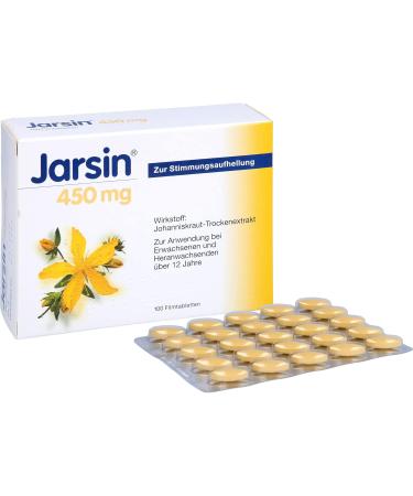 Jarsin 450 mg - Natural Mood Support with St. John's Wort | 100 Tablets for Adults & Teens - Buy Online on GoSupps.com