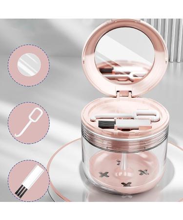 Buy Sureh Retainer Etui - Portable Prosthesis Bath Box with Brush & Mirror for Dentures Braces & Bridges - Red - Buy Online on GoSupps.com