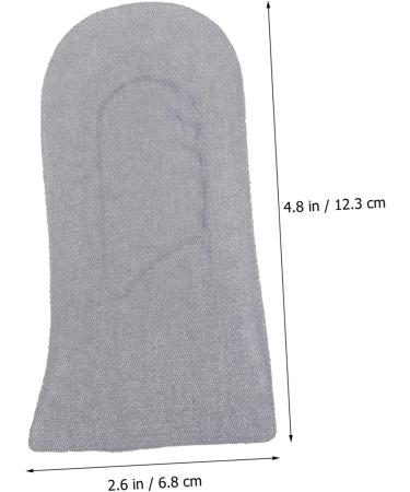 FRCOLOR Height Increasing Insoles - 2 Pairs of Cotton Shoe Inserts for Men & Women - Grey Heel Lift Insoles for Winter Shoes 12.3x6.8CM - Buy Online on GoSupps.com