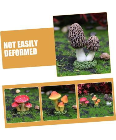 Toddmomy Mushroom Decor 6pcs Simulated Mushroom Flower Pots Plant Mushroom Statue Decor Mushroom Figure Mini Crafts - Buy Online on GoSupps.com