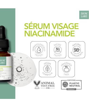 SkinLabo - Niacinamide Face Serum acts on imperfections enlarged pores and spots with Niacinamide and Propylene Glycol - 15 ml - Buy Online on GoSupps.com