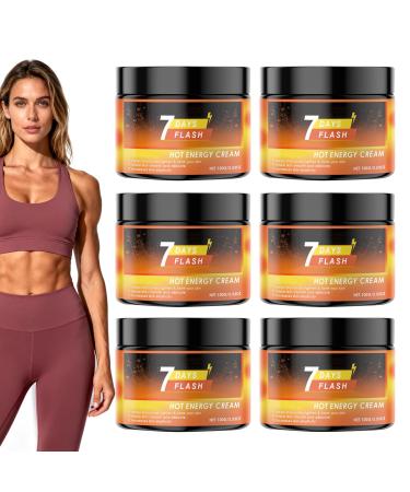 WRANBAO 7 days Flash Hot Energy Cream Flash Creams Advanced Hot Sweat Firming Body Creams firming skin moisturizing for abdomen waist legs arms and thighs 6 pieces 6 Pieces