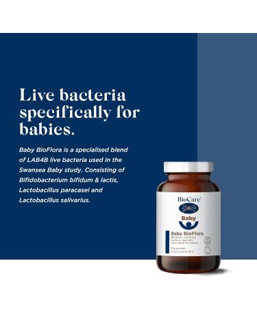 BioCare Baby BioFlora - LAB4B Live Bacteria Blend for Babies - 33g - Buy Online on GoSupps.com