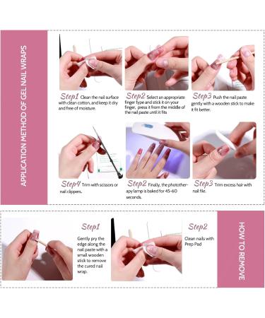 16 PCS Purple Gel Nail Polish Stickers - Full Wraps for Women & Girls | Cured Gel Nail Strips Decoration (BSG-0296-rosa) - Buy Online on GoSupps.com