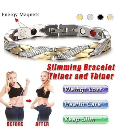 WDYY Elegant Magnetic Therapy Bracelet for Weight Loss & Fatigue Relief - 4PCS Slimming Bracelet for Men & Women - Buy Online on GoSupps.com