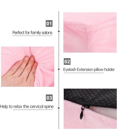 Kichvoe Lash Pillow for Extensions - Memory Foam Neck Support Pillow for Beauty Salon - Pink - Buy Online on GoSupps.com
