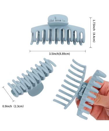 Vsiopy 10pcs Hair Claw Clips for Women - Strong Hold 3.5 Inch Nonslip Hair Clamps - Medium to Large Size - Thin Hair Hair Jaw Clips - 5 Pack - Buy Online on GoSupps.com