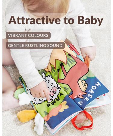 Crinkle Soft Baby Books 0-6 Months 3D Touch Feel Cloth Books for Babies Chewing Soft Books for Babies 0-6 Months Sensory Toys 0-6-12 Months Stroller Toys for Baby Girl Boy Gift(tails) - Buy Online on GoSupps.com