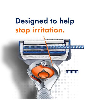 Gillette SkinGuard Men's Razor Flex Handle with 4 Blade Refills - Buy Online on GoSupps.com