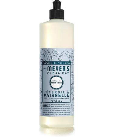 MRS. MEYER'S Clean Day Dish Soap Cruelty Free and Biodegradable Dishwashing Liquid Snow drop Scent 473 ml Bottle Clear 1 count Snowdrop - Buy Online on GoSupps.com