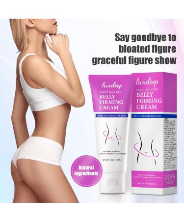 Hibiscus and Honey B Flat Belly Firming Cream - Moisturizing & Firming Body Lotion for Stomach Thighs & Butt | 120 ML - Best for Men & Women - Buy Online on GoSupps.com