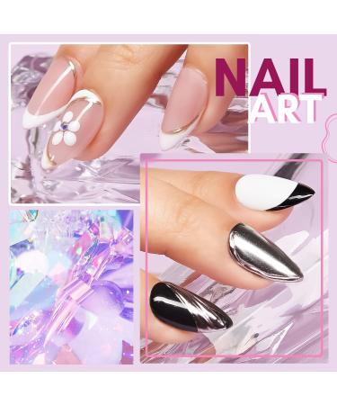 Makartt Gel Nail Polish Liner Set - 8ML White Black French Tip Swirl Draw Nail Art - UV Curing Manicure Set for Salon DIY - Buy Online on GoSupps.com