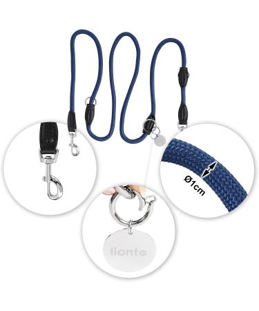 Buy Lionto Adjustable Dog Leash - Multifunctional Double Shoulder Leash 200 cm Weatherproof Blue - Perfect for Medium Dogs - Buy Online on GoSupps.com