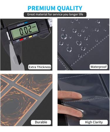 2088 Pockets Baseball Card Sleeves - Premium Double-Sided Trading Card Binder for Pokemon, Yugioh, Sports & Football Cards - 116 Sheets - Buy Online on GoSupps.com