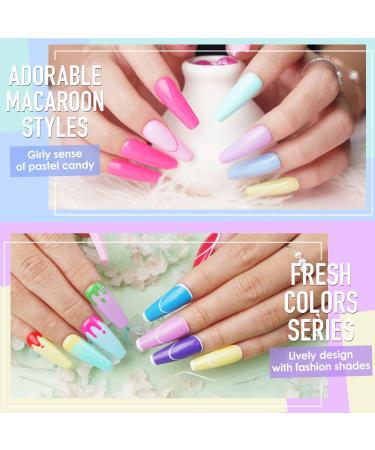 Gellen Dip Powder Nail Kit - 24 Colors Acrylic Dipping Powder Set | French Manicure DIY Kit for Women - Ocean Sunrise Collection - Buy Online on GoSupps.com