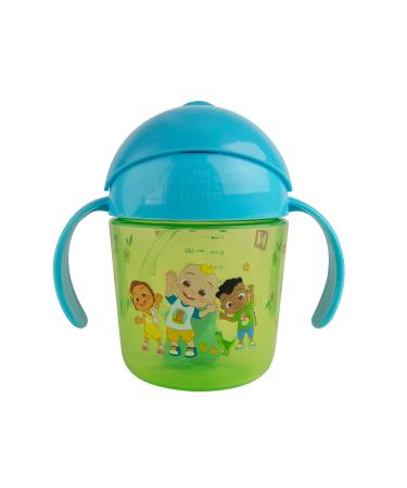 The First Years CoComelon Weighted Straw Cup   Bottle to Cup Transition Toddler Cups   7 Oz   6 Months and Up