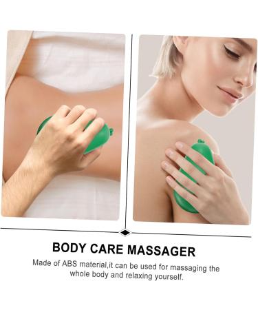 Beavorty 2 STK Massage Globe & Deep Tissue Roller | Portable Foot & Face Massage Tools | Yoga & Body Relaxation | Green Glass Pearls - Buy Online on GoSupps.com
