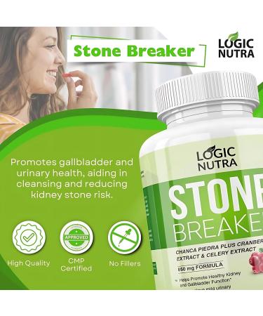 Logic Nutra Chanca Piedra Kidney Stone Breaker 800mg - 120 Tablets for Gallbladder Cleanse & Urinary Pain Relief - Buy Online on GoSupps.com