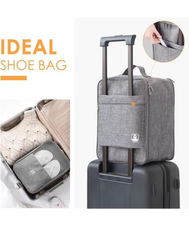 VITKSTAR Portable Travel Shoe Bag - Holds 3 Pairs | Grey Shoe Storage Bag - Buy Online on GoSupps.com