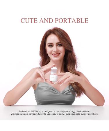 Buy Saviland Mini UV Nail Lamp - Portable Travel Gel Nail Dryer for Beginners & Salons | Small Efficient & Easy to Use! - Buy Online on GoSupps.com