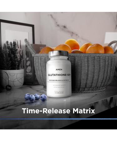Amen Glutathione-SR+ Advanced Sustained-Release Supplement Galactomannans Fenugreek Seed Reduced Matrix 60 Capsules - Buy Online on GoSupps.com