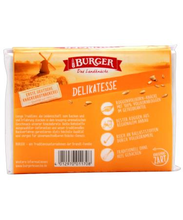 Buy Burger Crispbread Delicacy - Naturally Mild | Pack of 12 (12 x 250g) - International Shipping Available - Buy Online on GoSupps.com