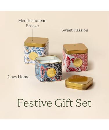 Shop La Jol e Muse Fragrance Candle Set | Perfect Christmas Gift for Women - Jasmine Lemon Melon Apple Natural Wax 3 x 110g 30 Hours Burn Time - Buy Online on GoSupps.com