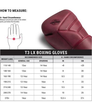 Hayabusa T3 LX Leather Boxing Gloves - 16oz Brown - Men and Women Training Sparring Heavy Bag Mitt Work - Buy Online on GoSupps.com