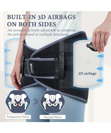 Inflatable Pressure Pelvic Support Belt - Postpartum Joint Repair & Pain Relief | Pelvic Tilt Correction & Sacroiliac Discomfort - Medium Size - Buy Online on GoSupps.com