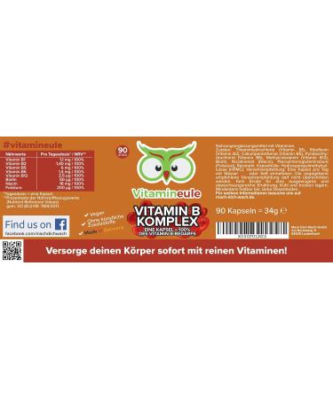 High-Dose Vegan Vitamin B Complex Capsules from Germany | Laboratory Tested | Additive-Free | VitamineULE  - Buy Online on GoSupps.com