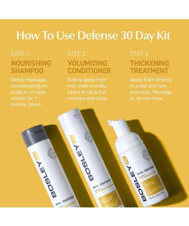 BosDefense Nourishing Shampoo & Conditioner Kit for Light Thinning Hair - Hair Thickening Formula - Color Safe - Starter Set & Various Sizes - 30 Day Trial Set - Buy Online on GoSupps.com