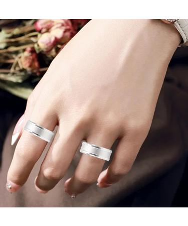Smart Health Ring Sleep Tracker Ring Silver Step Counting Wearable Body Temperature Monitoring for Gift(23 23)(20 20) 20 20 - Buy Online on GoSupps.com