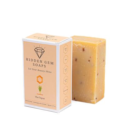 HIDDEN GEM SOAPS 6-Pack All Natural Handcrafted Bar Soaps | Cold Process | Made in USA | Palm Oil Free | Vegan | Lavender, Raspberry Vanilla, Cherry, Cooling, Barbary Fig, Lemon - Buy Online on GoSupps.com