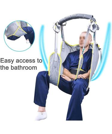 Toileting Sling for Hoist Patient Lift Sling with Opening Full Body Mesh Sling Divided Leg Shower Sling with Head Support for Hospital Home and Nursing - Buy Online on GoSupps.com