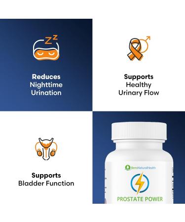 Ben's Natural Health Prostate Power Supplement High-Strength Prostate Support with Saw Palmetto Rye Flower Pollen & Boron Glycine Complex 60 Capsules 3 Pack 60 Count (Pack of 3) - Buy Online on GoSupps.com