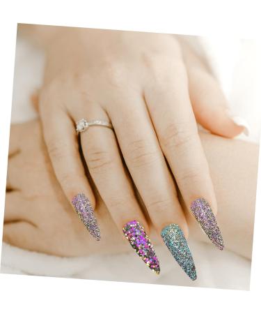 FOMIYES Poudre Paillettes Ongles R fl chissante Couleurs Brillant Cristaux Nail Art Manucure D coration Effet Flash Lumineux - Buy Online on GoSupps.com