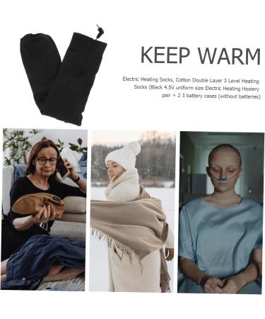 Buy ToddMomy Heated Winter Socks - Stylish Cotton Electric Stockings | Warm Double Layer Chic Heating Socks for Cold Weather - Buy Online on GoSupps.com