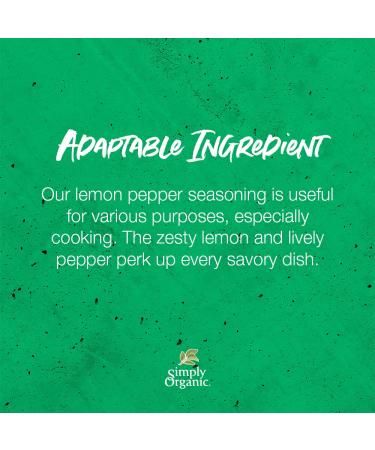 Simply Organic Lemon Pepper | Certified Organic Seasoning 3.17 oz - Buy Online on GoSupps.com