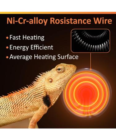 Luxvista E27 Ceramic Heat Lamp Terrarium Reptile Heat Lamp 75W Ceramic Infrared Heat Emitter Heat Bulb Black Infrared Heat Bulb for Snakes Lizard Tortoise Reptiles (2-Pack) - Buy Online on GoSupps.com