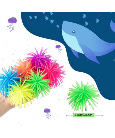 VEIREN Set of 6 Artificial Coral Plant Silicone Simulation Fake Coral Aquarium Fish Tank Underwater Ornament Decor Dia 8.5cm - Buy Online on GoSupps.com